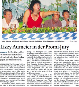 Lizzy Aumeier in der Promi-Jury