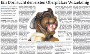 Ein Dorf sucht den ersten Oberpfälzer Witzekönig